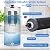 Gravity Water Filtration System 2.25 Gallon,304 Stainless Steel,Gravity-fed Water Filter System with 2 Black Carbon Filters and Stand,Chlorine and L-ead Reduction,for Home,Camping,RVing, Emergencies