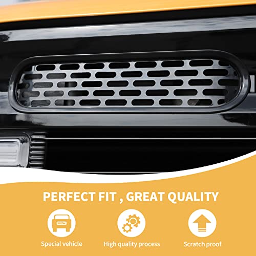 Razpoy For Bronco Mesh Grill Inserts, 6Pcs Front Grille Guard Cover Clip-On Compatible With 2021-2023 Ford Bronco Exterior Accessories, Abs #TOP3