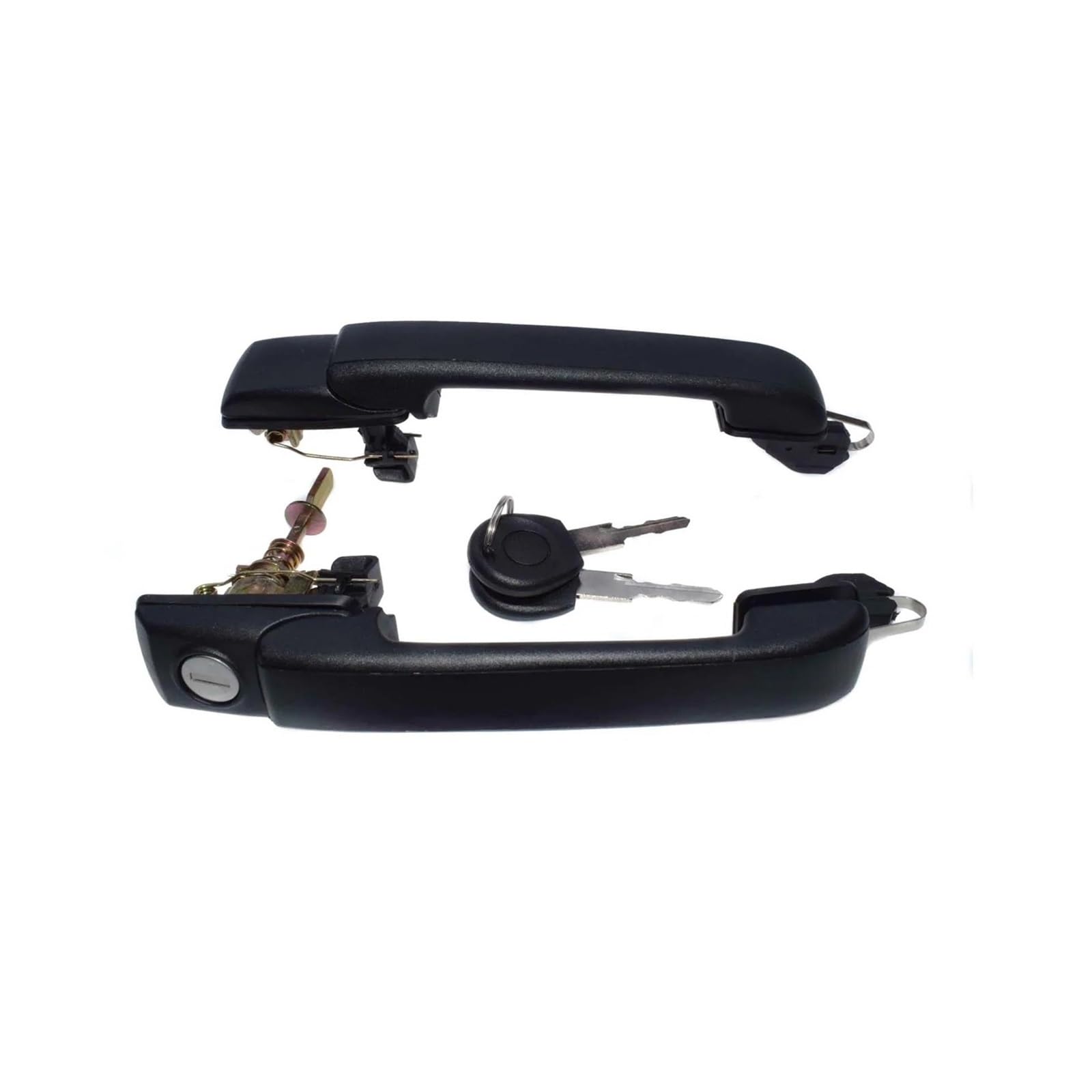 Fixcor Front Rearx1 Outside Door Handle For Vw For Golf 3 Mk3 For Cabrio Glx 1H0837207b 1H0837207c Black Left Right Exterior(Front Rearx1)