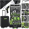 MASKOCassetta degli attrezzi 1400 pezzi riempita | Set di attrezzi in valigetta di alluminio | Cassetta portatile per casa, hobby, auto
