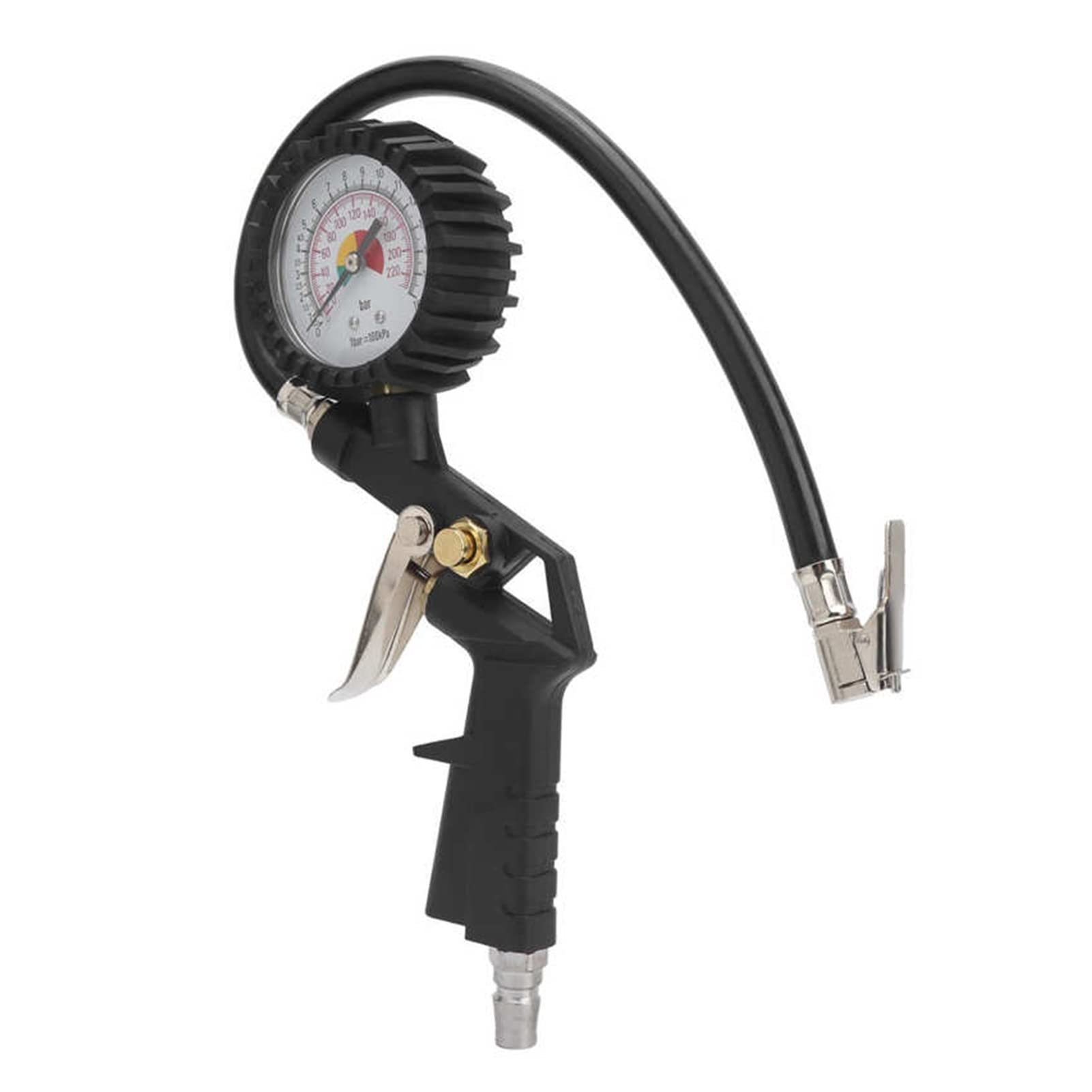 Manometro della Pressione dei Pneumatici Manometro Portatile della Pressione dei Pneumatici Piccola Lega di Alluminio Fit for Cars Fit for Bikes Fit for Carts Fit for Wagons