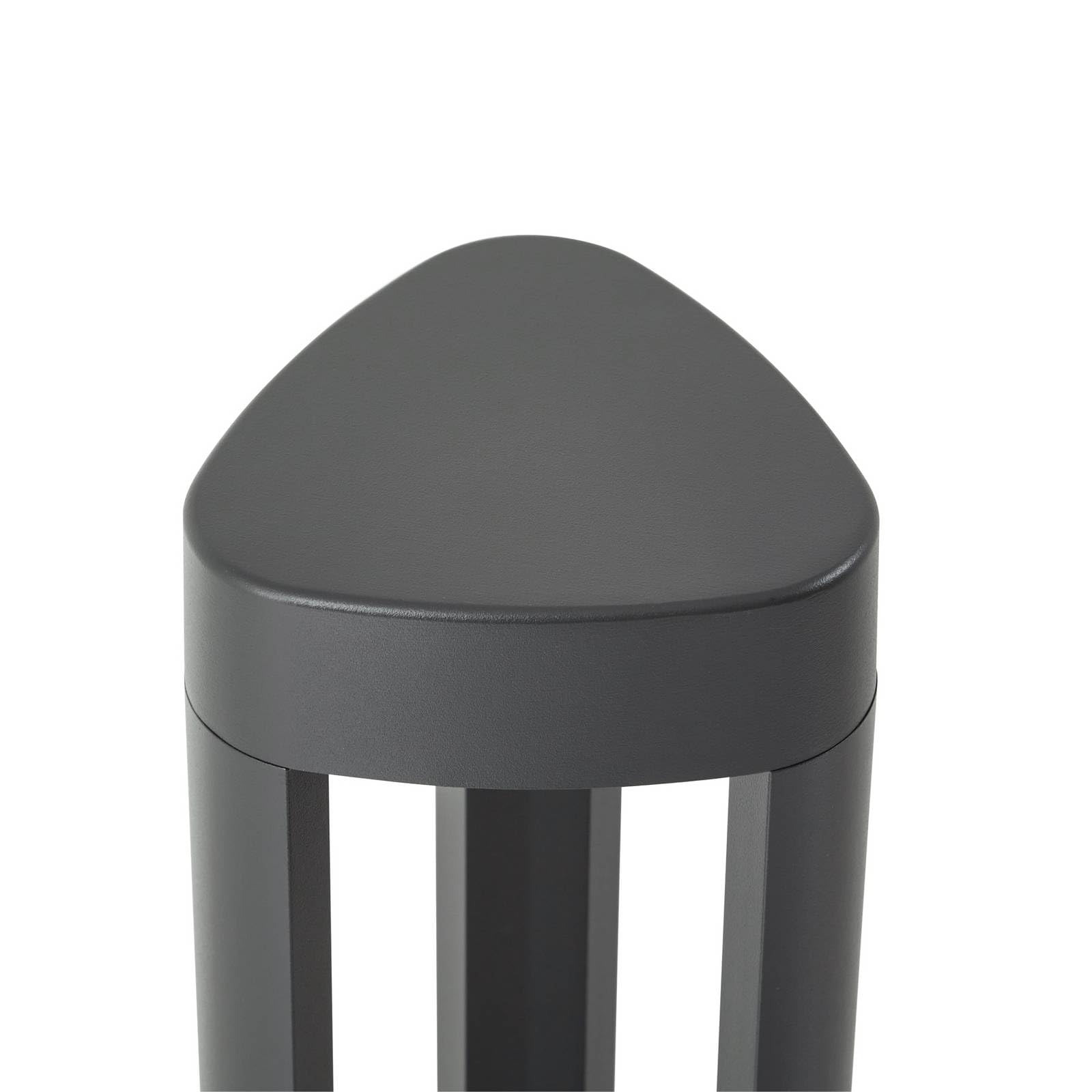 Lucande LED Außenleuchte Pirron (spritzwassergeschützt (Modern) in Schwarz aus Aluminium (1 flammig,) - Wegeleuchte Pollerleuchte Wegelampe Sockelleuchte