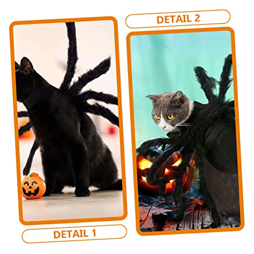 Disfraz Para Mascotas Tema Araña Halloween Negro miniatura 6