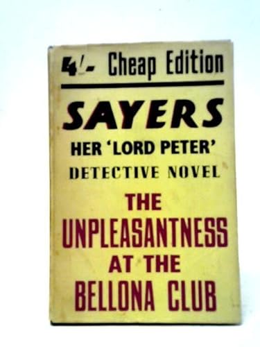 The Unpleasantness at the Bellona Club B000HJ0AFE Book Cover