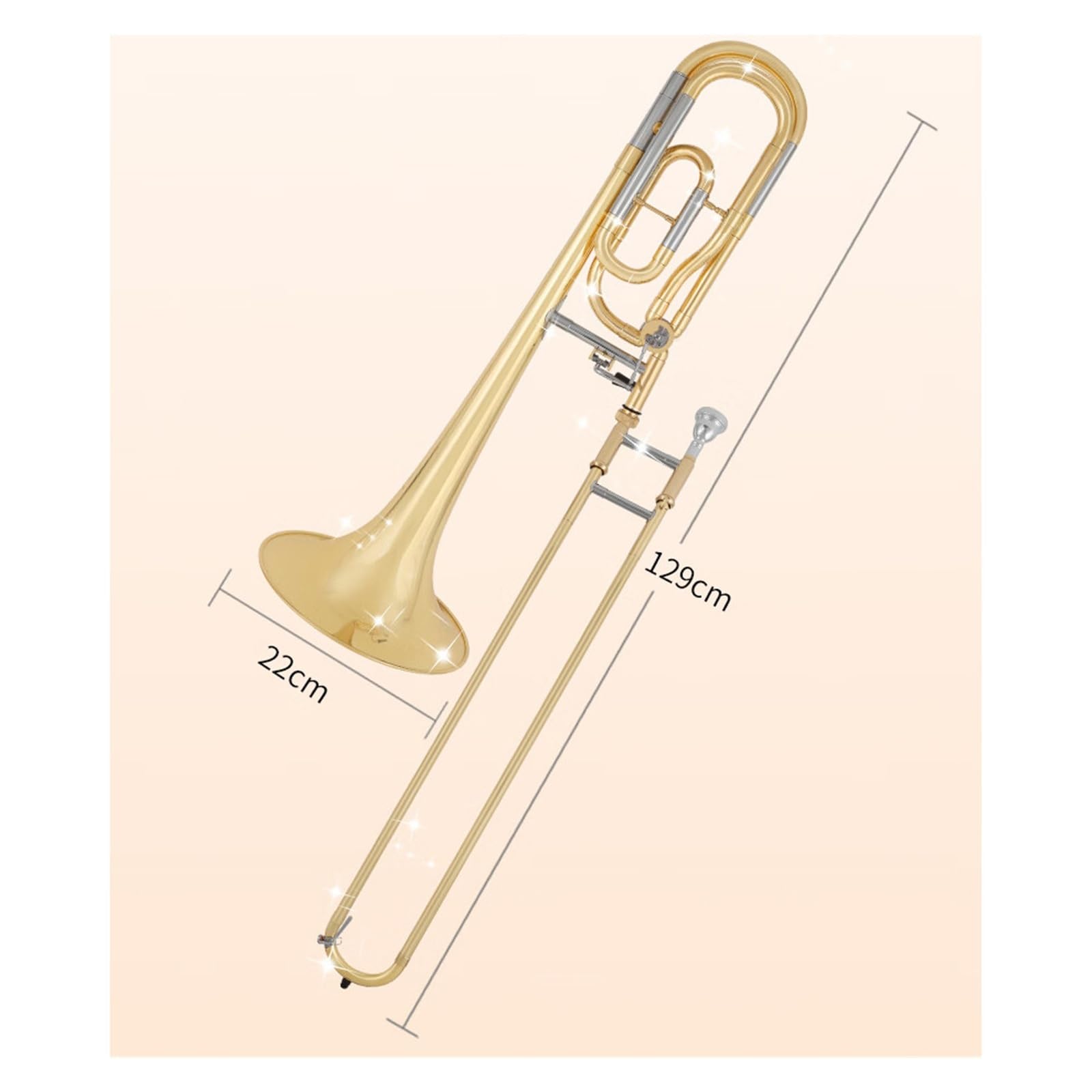 Puzon Instrument puzonowy tenorowy B dur odpowiedni dla początkujących dorosłych