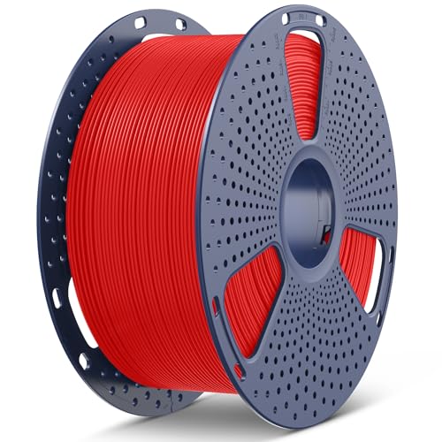 Image of SUNLU 3KG PLA+2.0 3D Printer Filament, Large Spool PLA+ Filament 1.75mm, Tougher and Stronger, Dimensional Accuracy + /-0.02mm, 3KG(6.6lbs) /1 Spool, Red