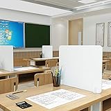 飛沫カット飛沫防止 仕切り 3サイズ 感染防止板 透明 間仕切り、飛沫感染対策 設置簡単 、食事/卓上バッフル/学生机試験仕切り板/机上 パーテーション,60X40CM 飛沫カット飛沫防止 仕切り 3サイズ 感染防止板 透明 間仕切り、飛沫感染対策 設置簡単 、食事/卓上バッフル/学生机試験仕切り板/机上 パーテーション,60X40CM