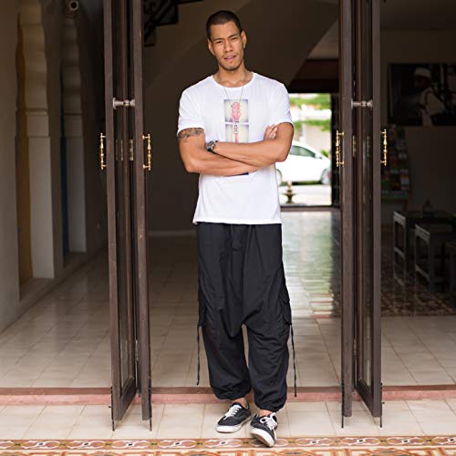 Virblatt - Harem Pants for Men | Cotton | Rave Drop Crotch Aladdin Hippie Genie Pants2