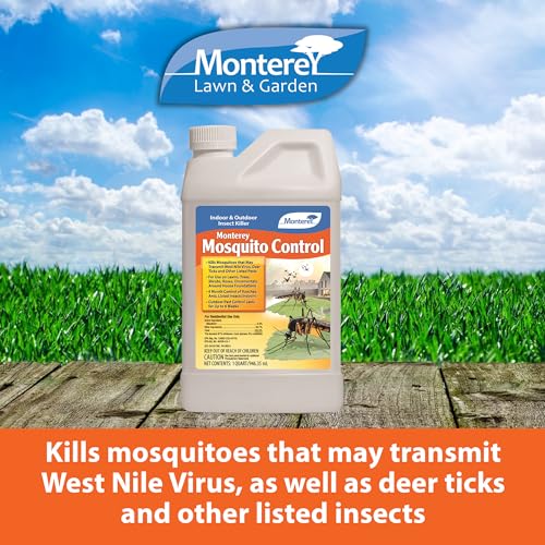 Image of Monterey Mosquito Control - Indoor and Outdoor Insect Killer - Apply with Sprayer - 1 Quart Concentrate