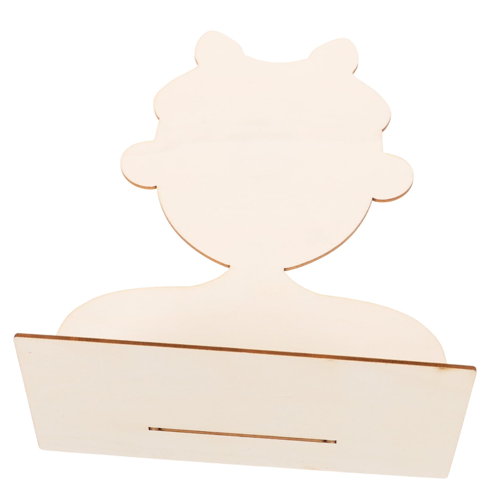 HAWILLOSCH Wooden Clay Board for Pottery DIY Craft Blank Portrait Clay Making Board White Base for Art Creations