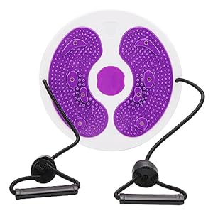 Ab Twist Waist Disc Board,Adjustable Waist Trainer Twisting Disc with Handles,Waist Slimming Balance Rotating Disc with Massage Foot Sole for Slimming Waist Arms Hips and Thighs