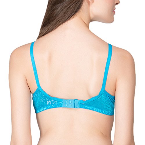 Image of clovia Women Lace Non-Padded Wire Free Full-Coverage Bra