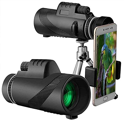 40x60 High Power HD Monocular with Smartphone Holder and Tripod