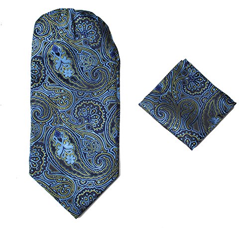 Cravatta e fazzoletto da taschino da uomo, design