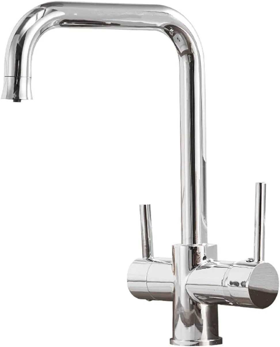 Filter Kitchen Faucets with Drinking Water 3 in 1 Purification Mixer Tap (Chrome)