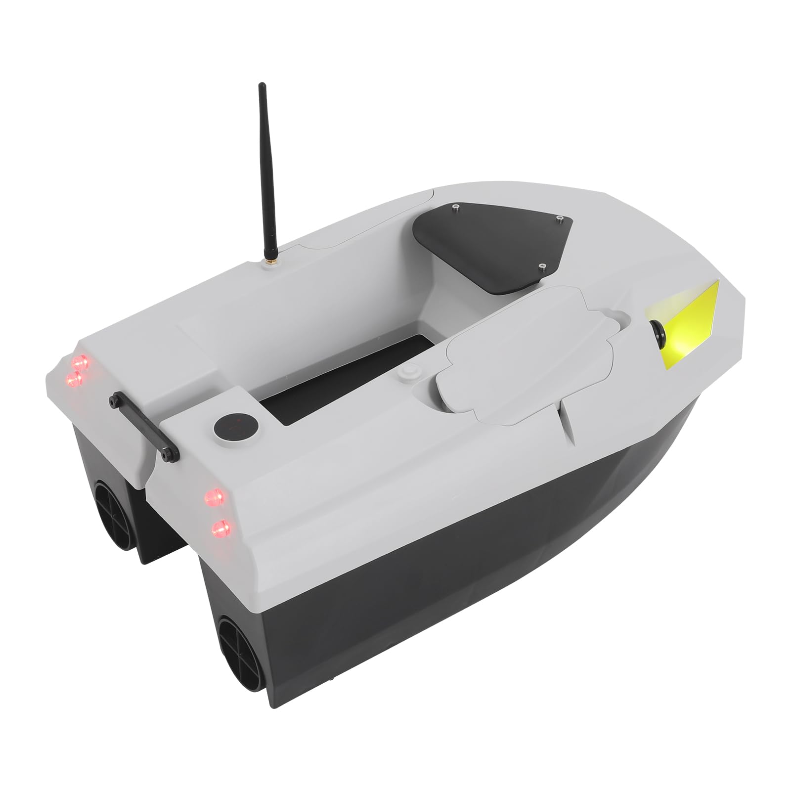 Zdalnie sterowana łódź przynęta, RC przynęta z pozycjonowaniem GPS/Beidou, 3 poziomy prędkości, pojemnik na przynętę 2 kg, pilot zdalnego sterowania 500 m, lampka nocna do jezior, rzek i