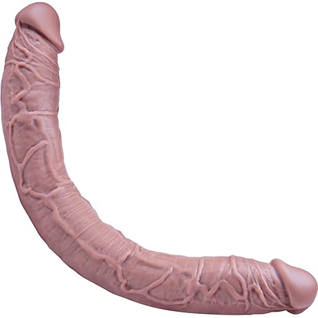 Veins and Glans Thick Double Head Dildo