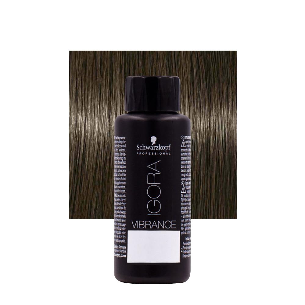 Schwarzkopf-Professional Igora Vibrance Cendrés & Cools Tone On Tone Coloration 6-23 Dunkelblond Ash Matt 60 ml