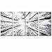 LevvArts - Black and White Forest Canvas Wall Art Low Angle View Aspen Trees Picture Print on Canvas,San Juan National Forest,4 Panels Framed Artwork for Modern Home Wall Decoration