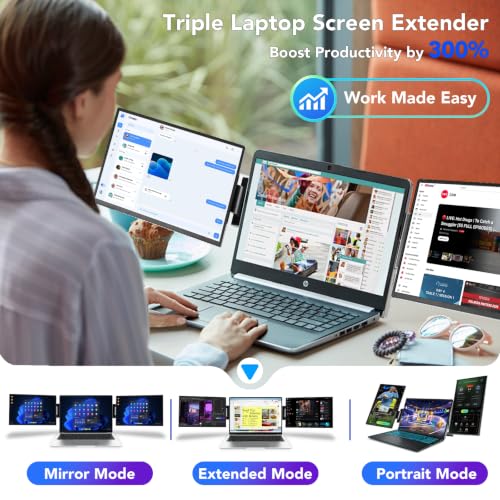 Image of Topmonitor 2.2lb Ultra-Light Touchscreen Laptop Screen Extender, 14.1 Inch