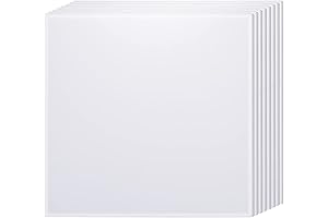PYD Life Sublimation Acrylic Blanks Sheets 12" x 12" Bulk White for...