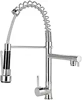 Pingoo.Casa, Torneira Para Cozinha, Misturador Monocomando, Gourmet, Com Duas Opções De Jato, Material Cromado Resistente À Corrosão, Volante Em Alavanca Com Abertura Mais Leve