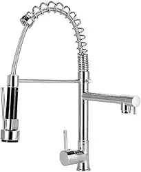 Pingoo.Casa, Torneira Para Cozinha, Misturador Monocomando, Gourmet, Com Duas Opções De Jato, Material Cromado Resistente À Corrosão, Volante Em Alavanca Com Abertura Mais Leve