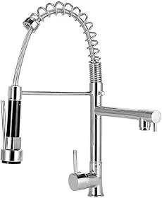 Pingoo.Casa, Torneira Para Cozinha, Misturador Monocomando, Gourmet, Com Duas Opções De Jato, Material Cromado Resistente À Corrosão, Volante Em Alavanca Com Abertura Mais Leve