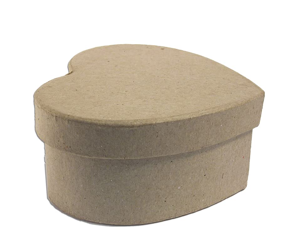 INNSPIRO Boîte en papier mâché cœur 10 x 8 x 5 cm.