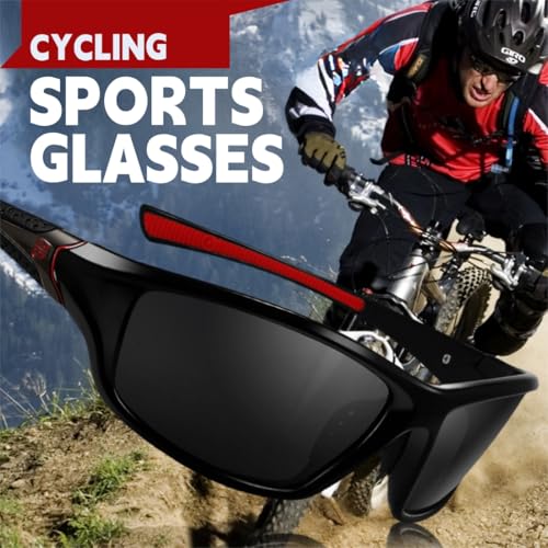 Image of Oligitdi Polarized Cycling Riding Glasses Sports Sunglasses Men Women for Moutain Baseball MTB Bicycle Riding Sports Sunglass | Driving Clear Vision | Car Driving | Bike Riding Glasses