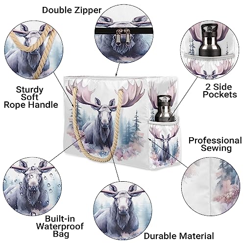 cfpolar Large Beach Bag, Waterproof Sandproof Beach Tote Bag with Zipper3