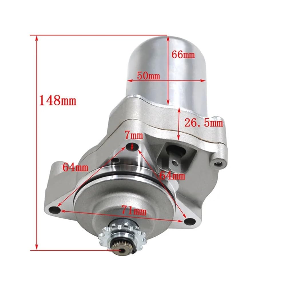 Piezas de motor de motocicleta, motor de arranque compatible con TaoTao 110cc, Coolster, ATV, quad, 125cc, Roketa 90cc, Kazuma Mini Falcon 49cc.