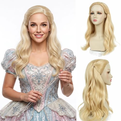 Image of H&Bwig Blonde Long Wavy Wig 60s Retro Beehive Wigs for Women 70s Classic Style Cosplay Wig for Halloween Costume Party
