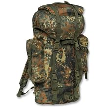 Mil-Tec German Army Combat Backpack 35 Litres, Camouflage, One Size