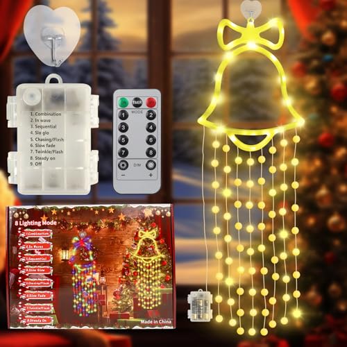 Fensterbeleuchtung Weihnachten, LED Weihnachtsbeleuchtung mit...