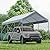ADVANCE OUTDOOR 12x20 ft Heavy Duty Carport Potable Car Canopy Garage Party Tent Boat Shelter, Adjustable Height from 9.5 ft to 11 ft, Gray