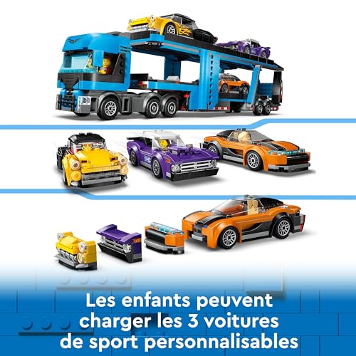 Lego City Le Camion De Transport De Voitures De Sport 60408 Lego La Boite - vue 8
