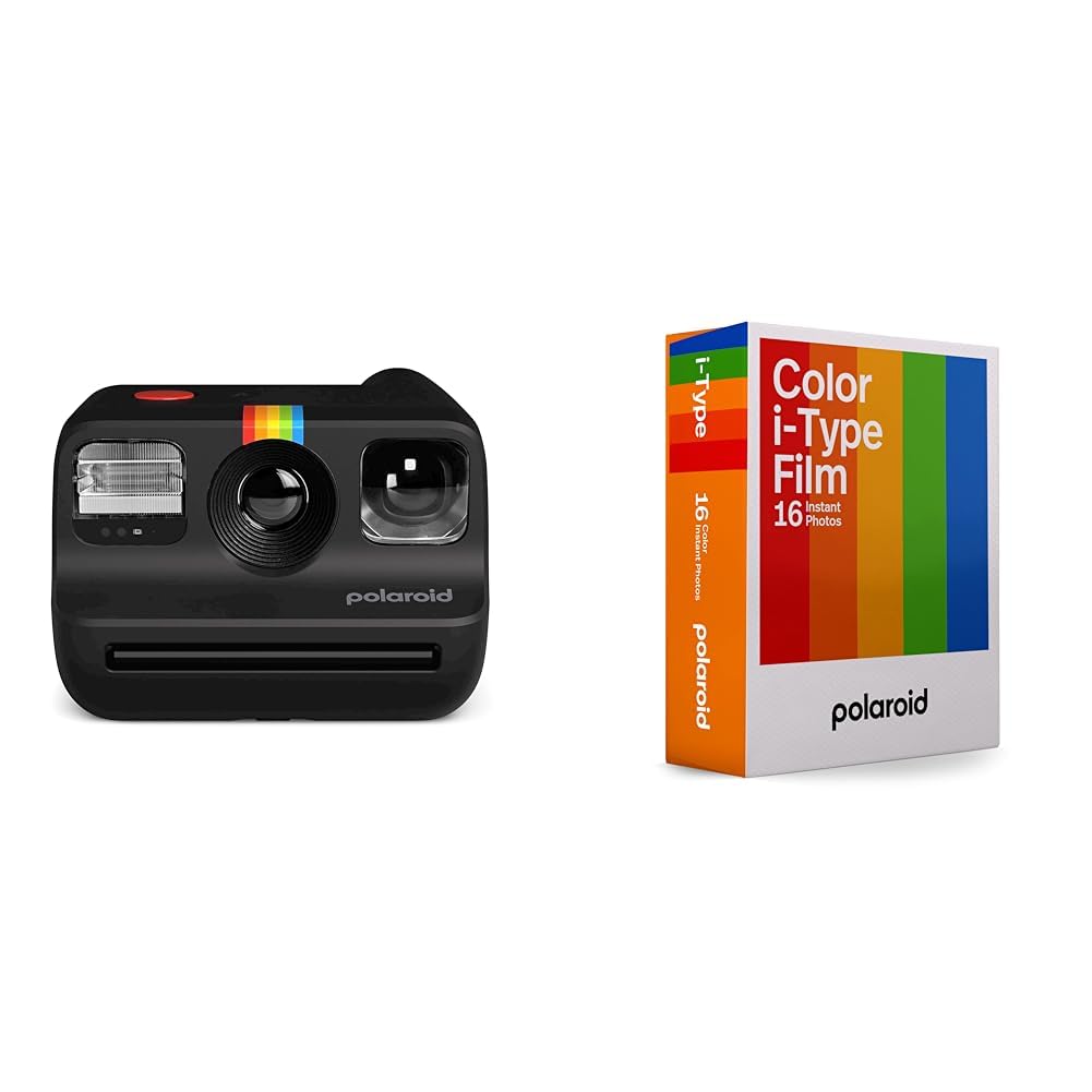 Polaroid - Go Generation 2 Appareil Photo instantané - Noir & Film Couleur pour i-Type - Double Pack