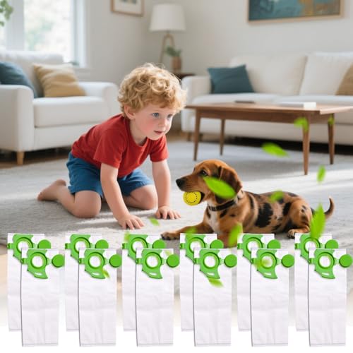 Image of 12 Pack 7029AM Vacuum Cleaner Bags for Sebo Felix Dart UltraBag Vacuum, Replacement Vacuum Bags for Sebo Vacuum Cleaner