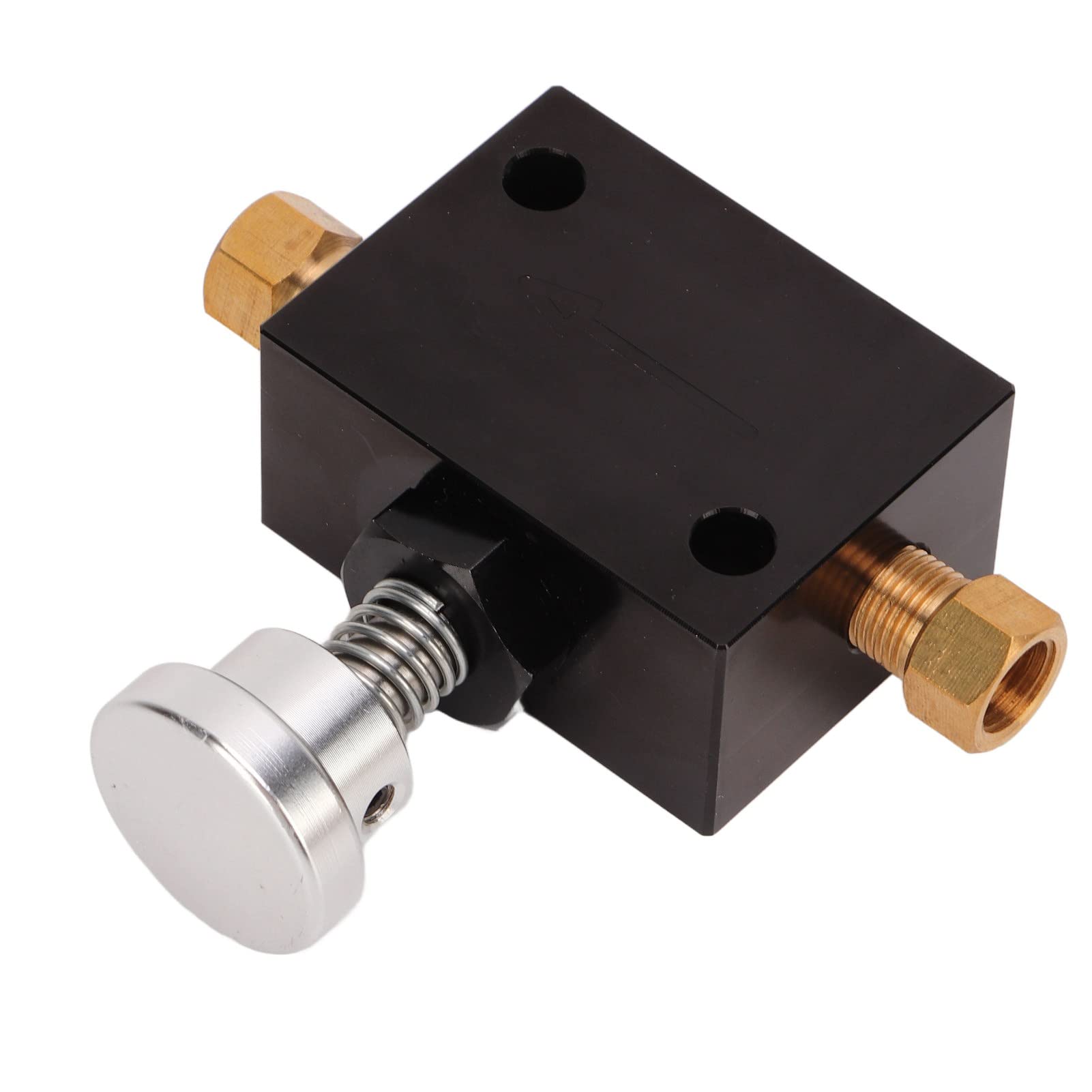 Vanne de dosage réglable 1/8NPT 100 à 1000PSI Vanne proportionnelle de frein universelle Noir Vanne proportionnelle à polarisation courte Vanne de dosage à polarisation courte pour voitures