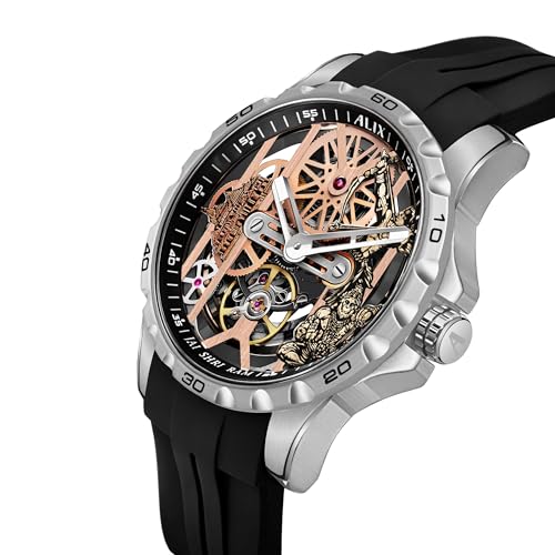 Image of ALIX AL2925T Men's Chronograph Sport Watch Stainless Steel Case with Silicone Band