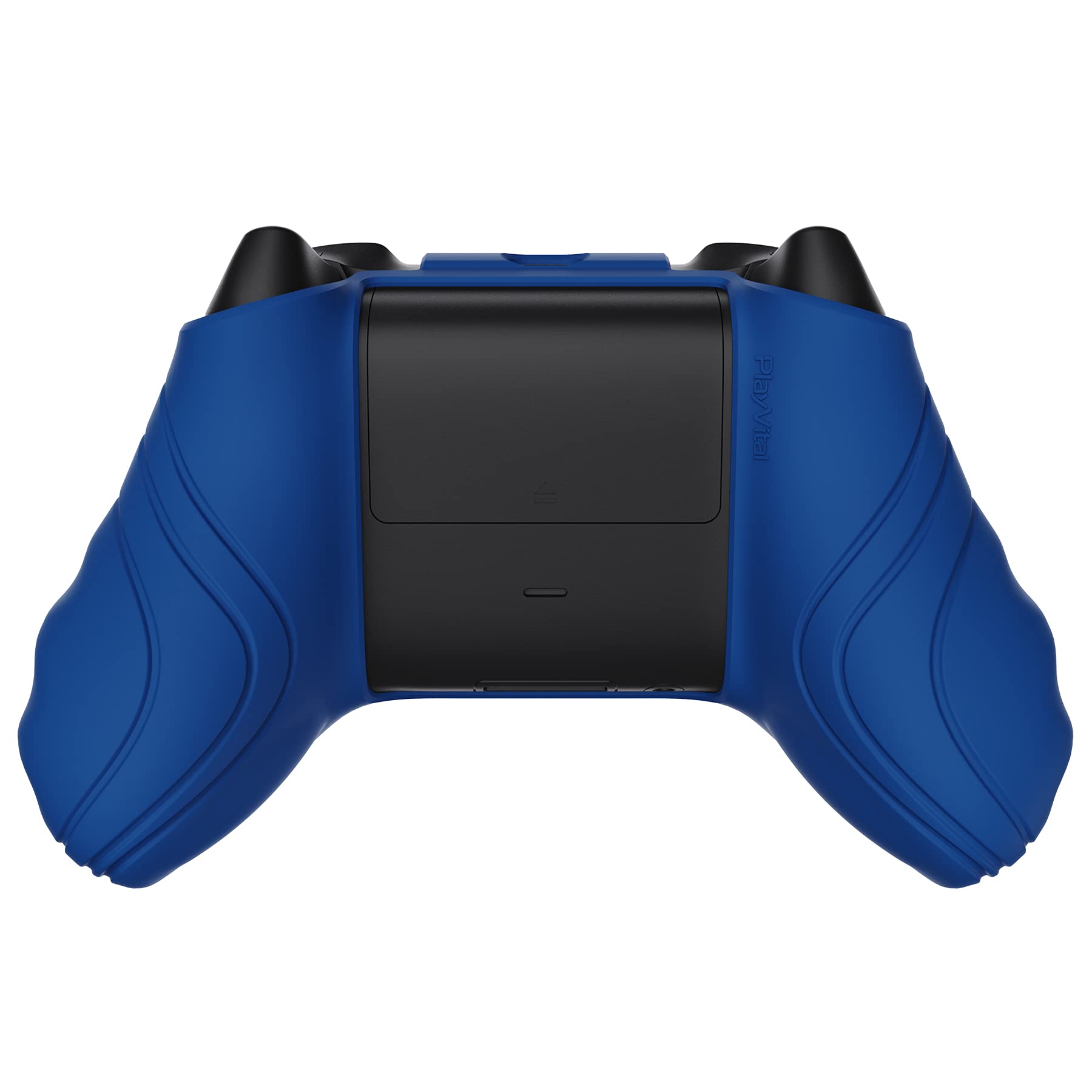 PlayVital Cover Custodia per Xbox Series X S Controller,Joystick Silicone Skin Gomma Protettiva Antiscivolo&Gommini Copri Analogici,Scorpione Edizione,Blu&Nero