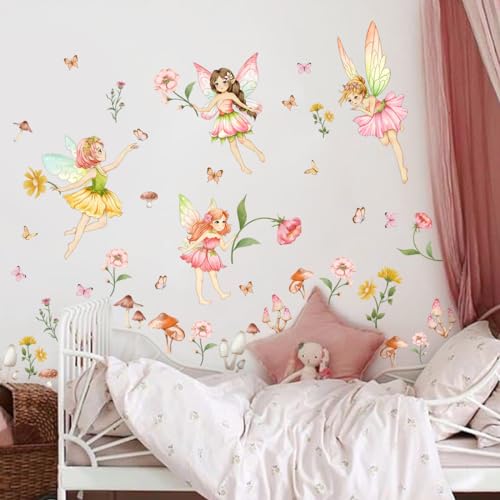 Vinilos decorativos Flower Fairy en 4 planchas miniatura 3