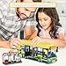 City Bus Building Blocks Set for Kids 6+, 386PCS Pushable Bus Toy with Station Platform, Realistic Doors & Seats, Compatible with Lego Bricks, STEM Educational Vehicle Model Gift for Boys Girls Adults