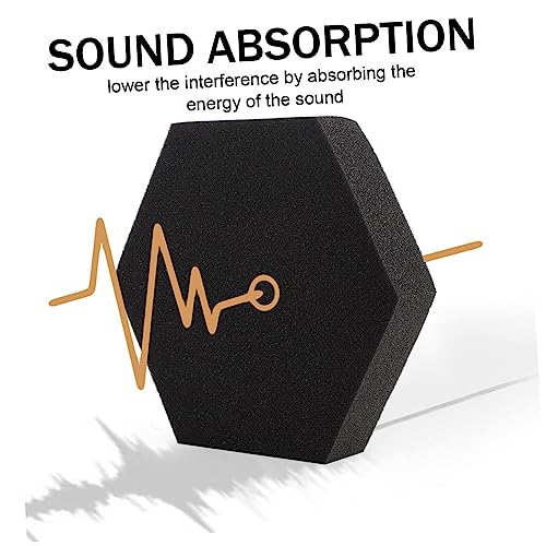 Paneles acústicos absorbentes de sonido Sosoport 3 piezas en forma hexagonal para reducción de ruido miniatura 5