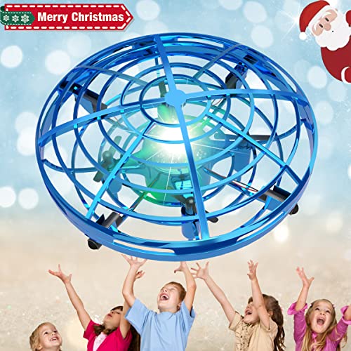 SHWD UFO Drones for Kids Hand Controlled Drone Toy for Kids Toddlers Adults, Indoor/Outside Mini UFO Drones with LED Colorful Lights, Upgraded Sensors & Long Battery Life, Gift for Birthday Christmas