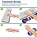 4 in 1 Ergonomic Memory Foam Mouse Pad Wrist Rest Set, Large XXL Gaming Desk Pad + Keyboard Wrist Rest + Mouse Wrist Cushion + Coaster for Home Office Study Gaming, Cats Under The Moon