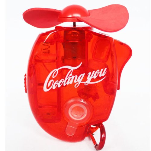 BestOfferBuy - Ventilador y pulverizador de agua mini para exterior (funciona con 1 pila AA no incluida)