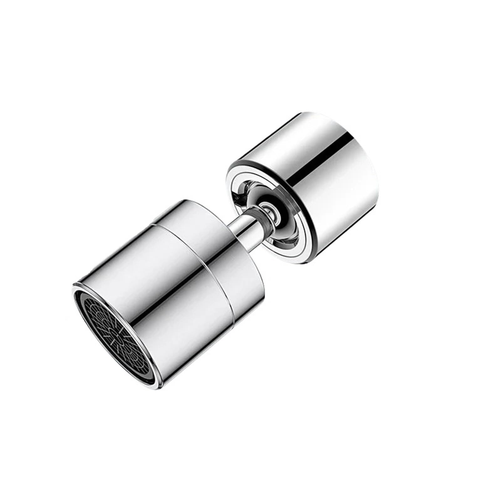 Mklhavb Silver Brass Faucet Extender, Splash Proof Universal Foaming Device, Two Water Flow Modes Tap Accessories(Silver)