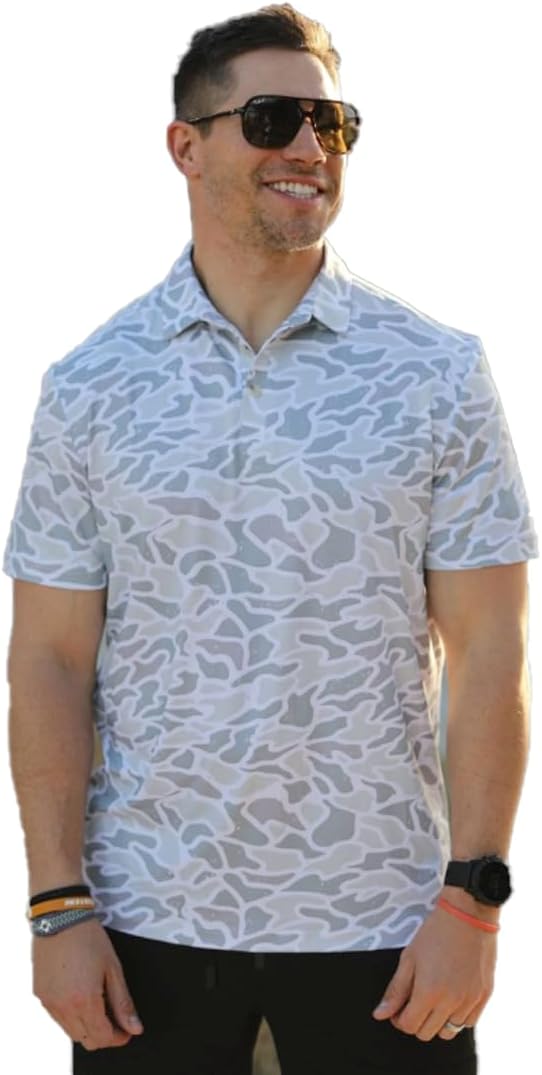 Burlebo Men’s Performance Polo Shirt – Short Sleeve, Lightweight, Moisture-Wicking, Quick-Dry Golf & Outdoor Polo